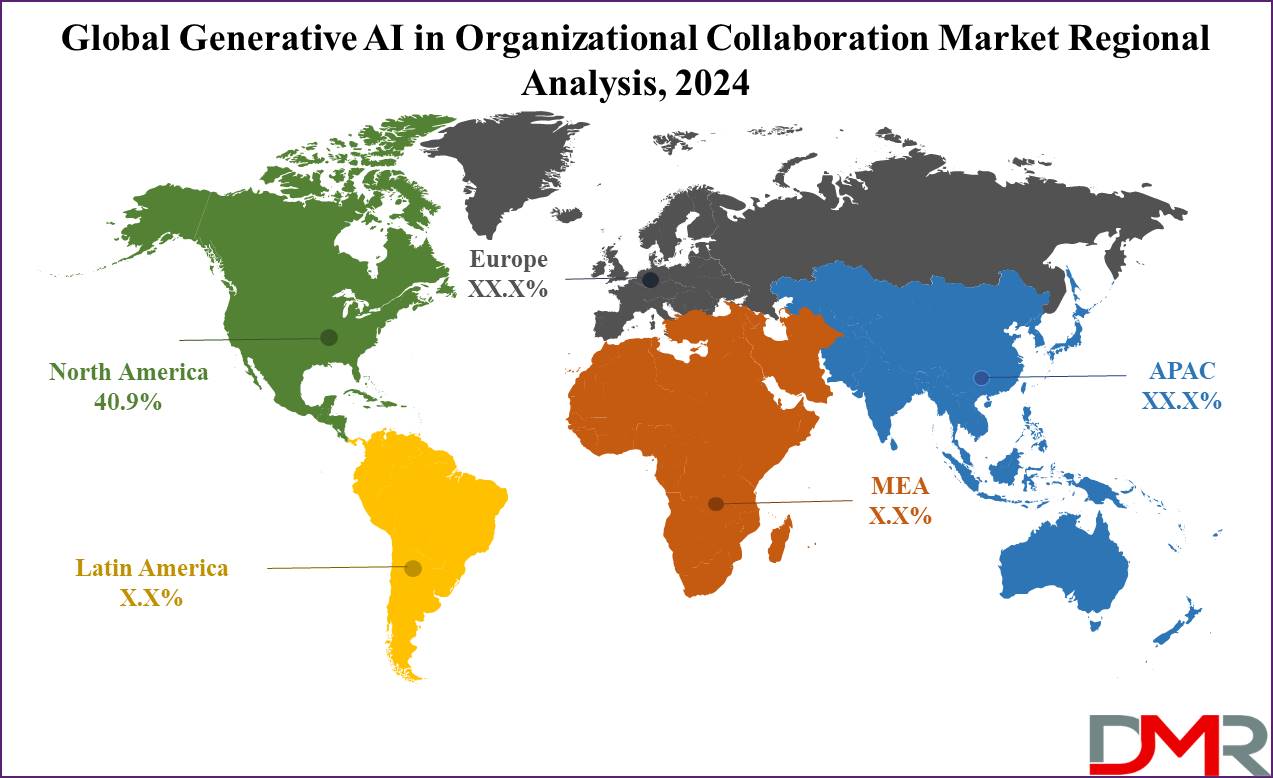 Global Generative AI in Organizational Collaboration Market Regional Analysis