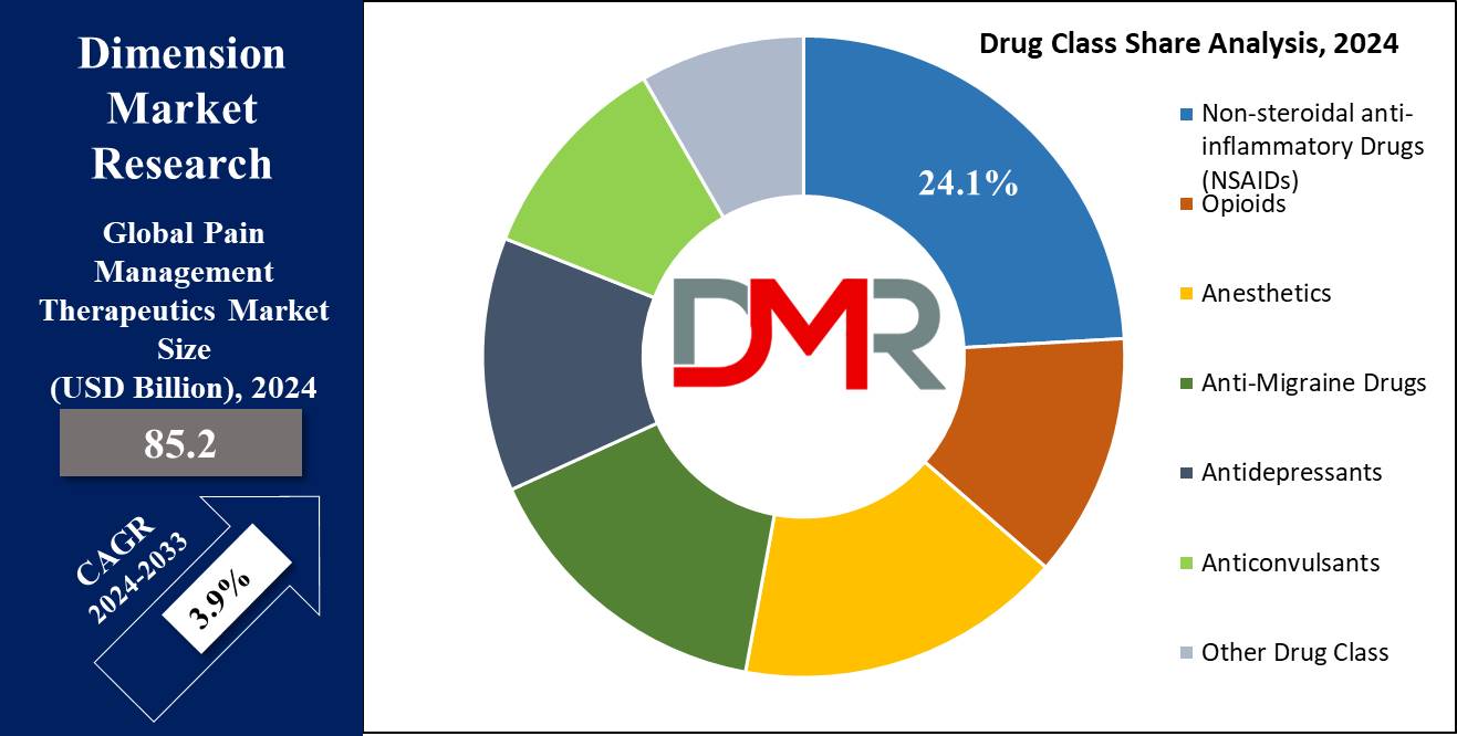 Global Pain Management Therapeutics Market Drug Class Share Analysis