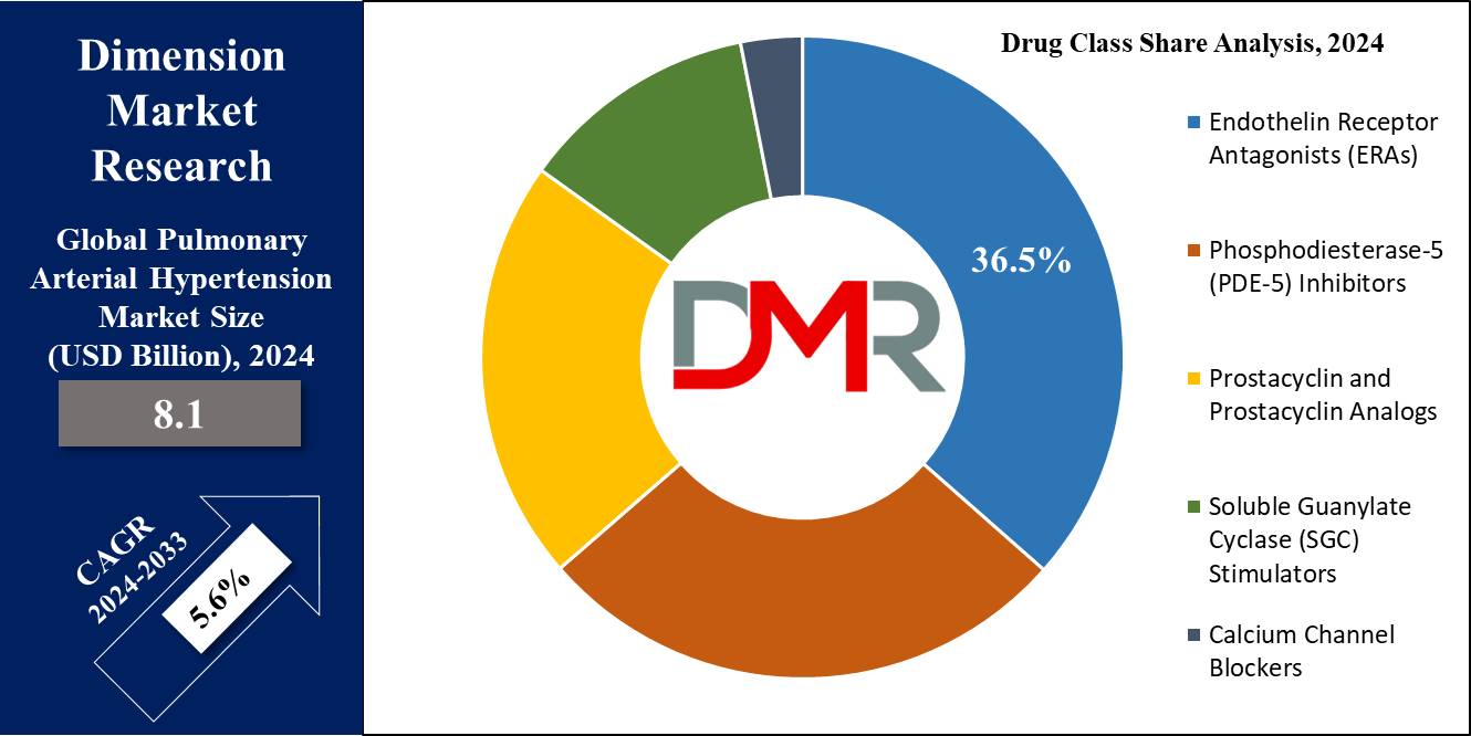 Global Pulmonary Arterial Hypertension Market Drug Class Share Analysis