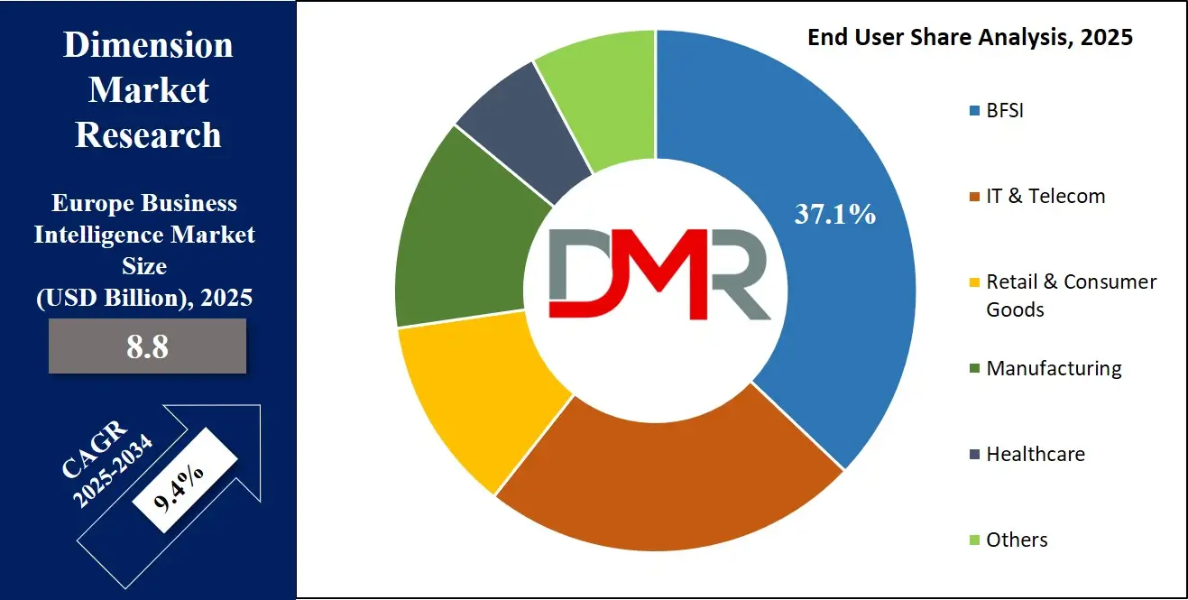 Europe Business Intelligence Market End User Share Analysis
