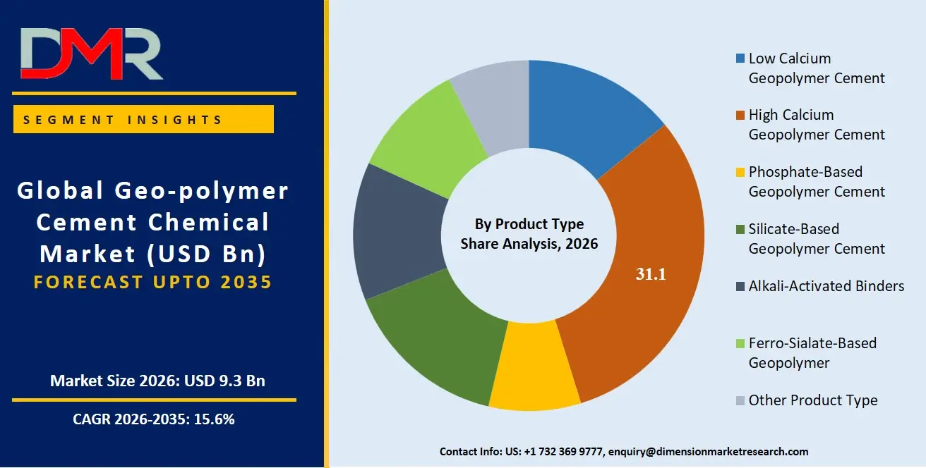 Geo Polymer Cement Chemical Market By Product Type Share Analysis