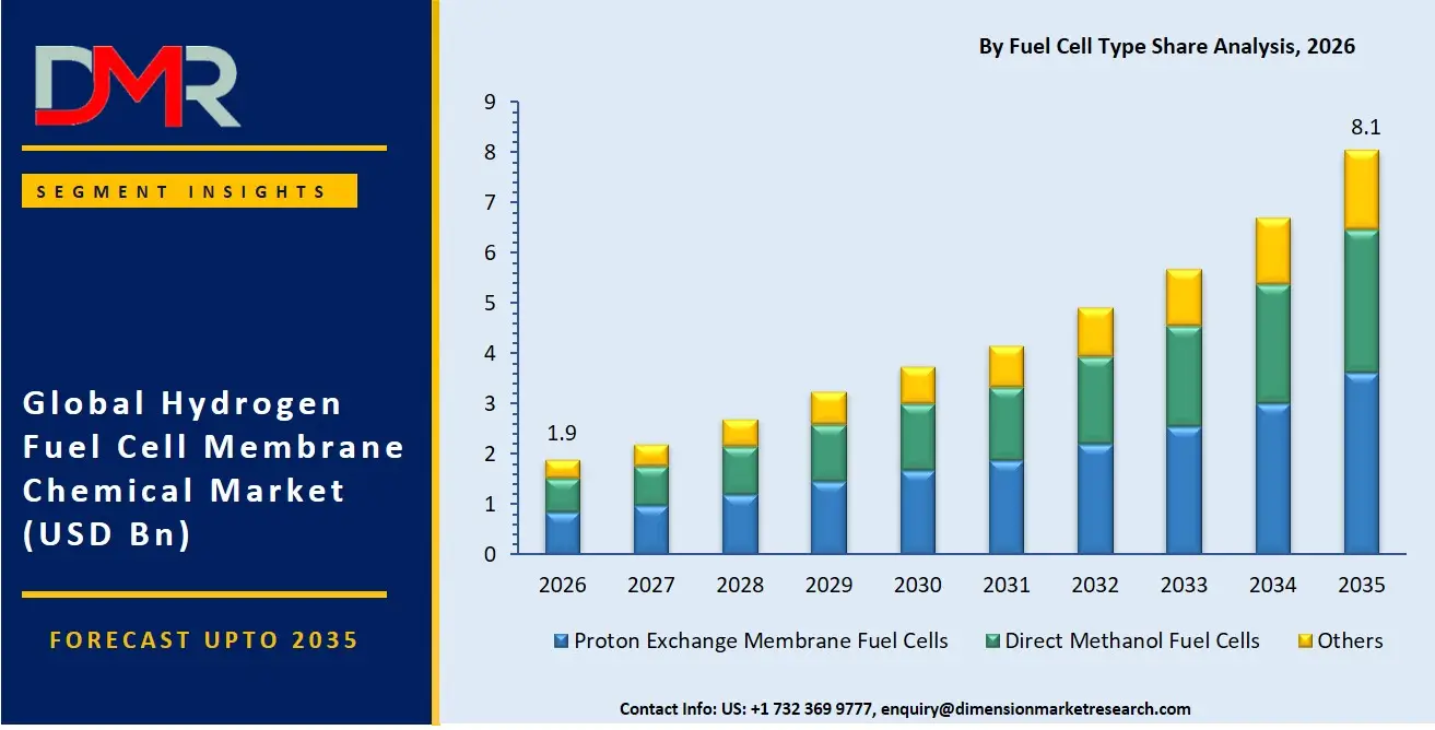 Hydrogen Fuel Cell Membrane Chemical Market By Fuel Cell Type Share Analysis