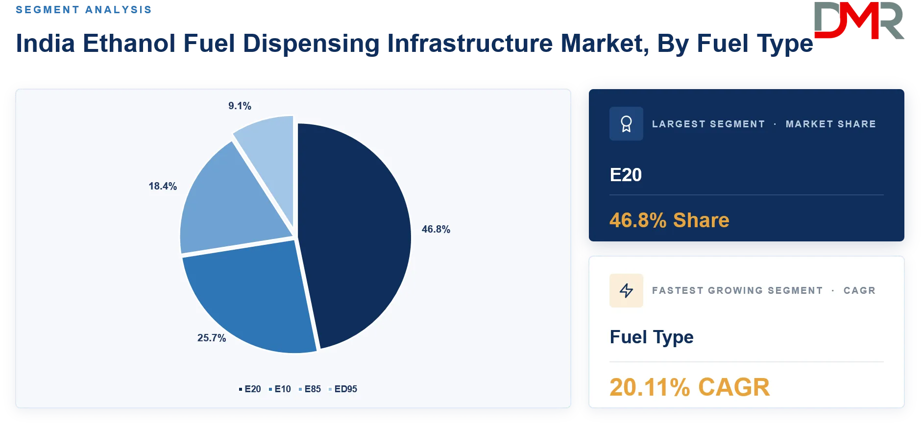 India Ethanol Fuel Dispensing Infrastructure Market By Fuel Type Share Analysis