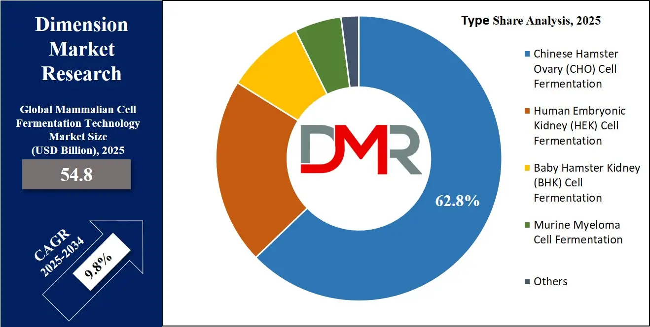 Global Mammalian Cell Fermentation Technology Market type share Analysis