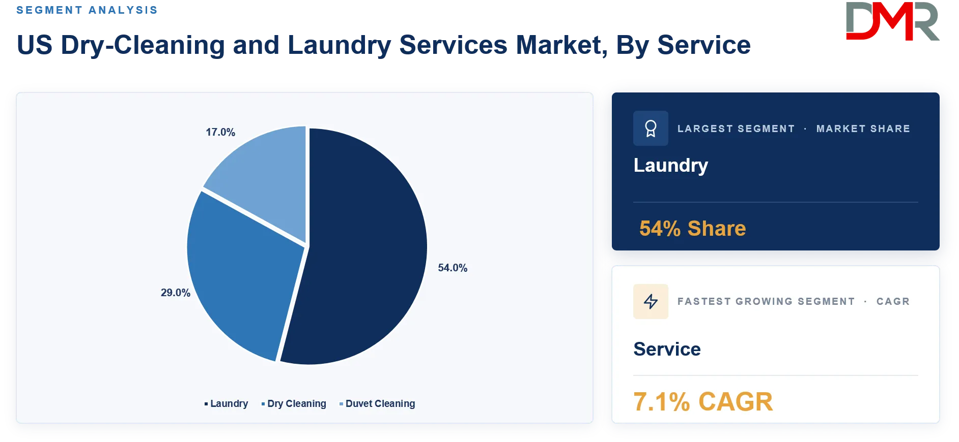 US Dry-Cleaning and Laundry Services Market By Service Share Analysis